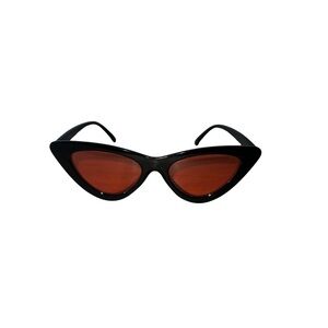 Black and Red Cat-Eye Sunglasses